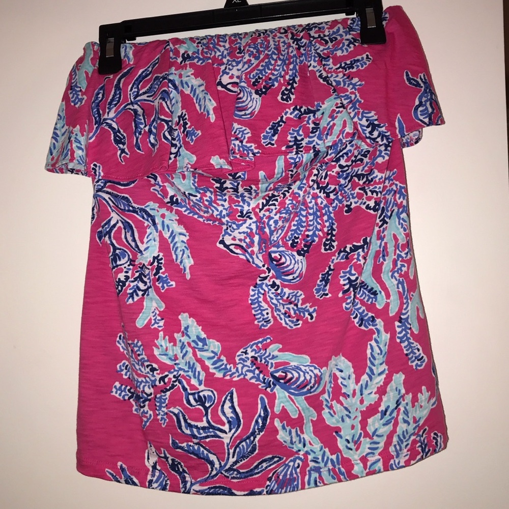 Lilly Pulitzer strapless top